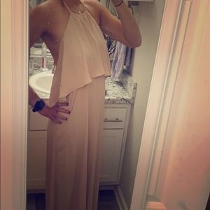 Boho Halter Bridesmaid Dress